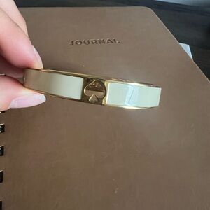 Kate Spade Gold and Cream Jewelry Bangle